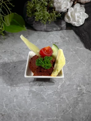 Marha tatár beef steak falatka